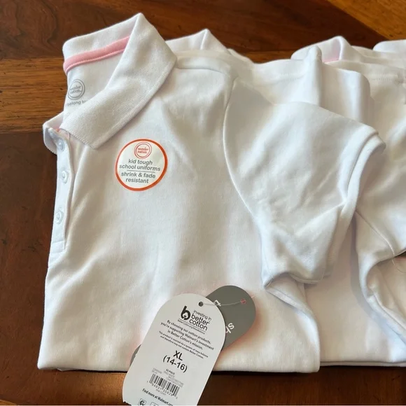 Big Girls Uniform Tops - Picture 2 of 4